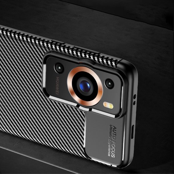 Pouzdro pro Huawei P60 Pro, Carbon Gel, černé