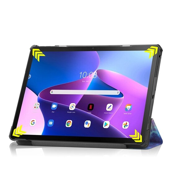 Pouzdro pro Lenovo Tab M10 Plus 10.6 Gen 3 TB-125F TB-128F, Smartcase, galaxy