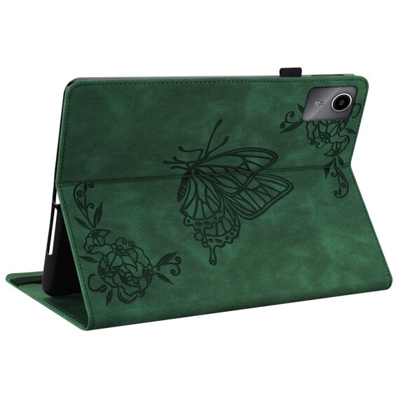 Pouzdro pro Lenovo Tab M11, Butterfly, zelené