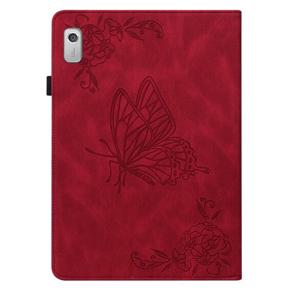 Pouzdro pro Lenovo Tab M9, Butterfly, červené