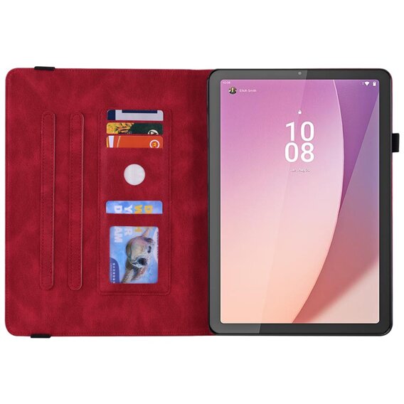 Pouzdro pro Lenovo Tab M9, Butterfly, červené