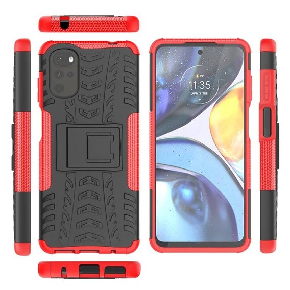 Pouzdro pro Motorola Moto G22, Tire Armor, červené