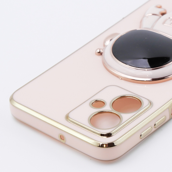 Pouzdro pro Motorola Moto G54 5G, Astronaut, růžové rose gold