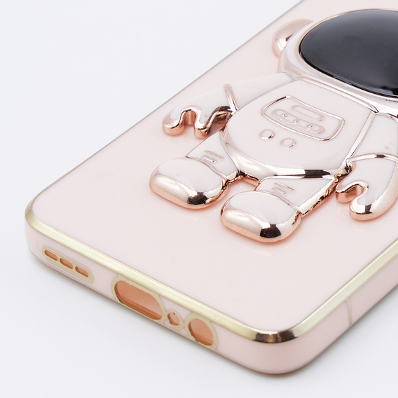 Pouzdro pro Motorola Moto G54 5G, Astronaut, růžové rose gold