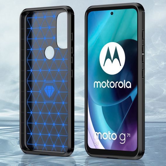 Pouzdro pro Motorola Moto G71 5G, Carbon, černé