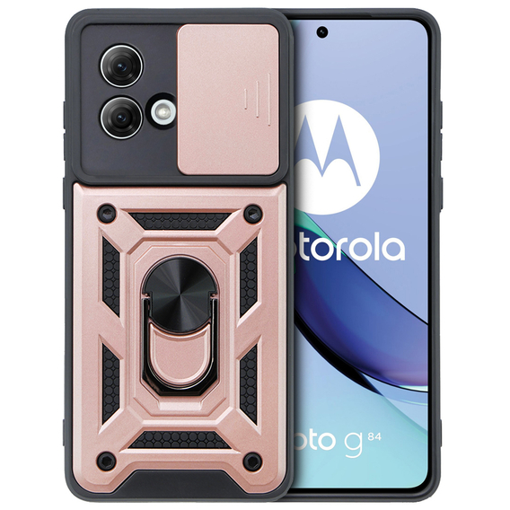 Pouzdro pro Motorola Moto G84 5G, CamShield Slide, růžové rose gold