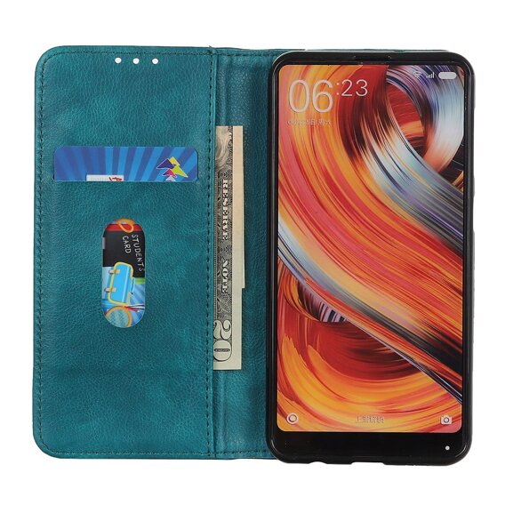 Pouzdro pro Motorola Moto G84 5G, Wallet Litchi Leather, zelené