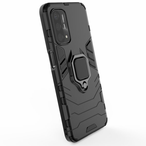 Pouzdro pro OPPO A54 5G / A74 5G / A93 5G, Kickstand Ring, černé