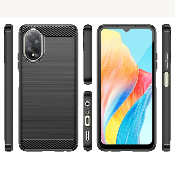 Pouzdro pro Oppo A38 4G / Oppo A18 4G, Carbon, černé