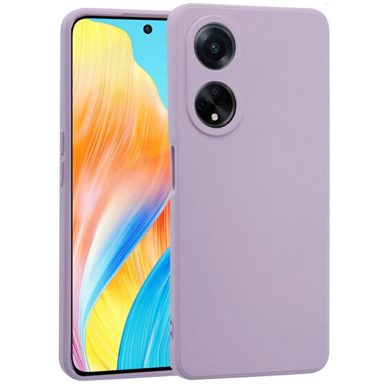 Pouzdro pro Oppo A58 4G, Silicone Lite, fialové