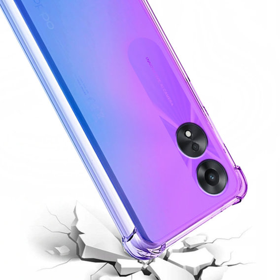 Pouzdro pro Oppo A78 4G, Gradient Dropproof, Fialová / modrá