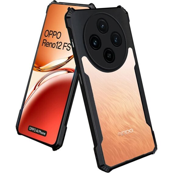 Pouzdro pro Oppo Reno 12FS / 12F, AntiDrop Hybrid, černé