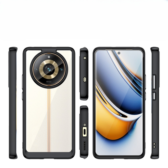 Pouzdro pro Realme 11 Pro 5G / 11 Pro+ 5G, Fusion Hybrid, transparentní / černé