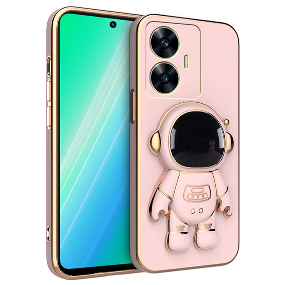 Pouzdro pro Realme C55, Astronaut, růžové rose gold