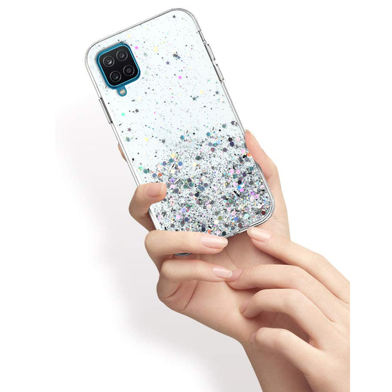 Pouzdro pro Samsung Galaxy A12 / M12 / A12 2021, Glittery, průhledné