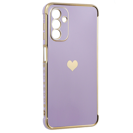 Pouzdro pro Samsung Galaxy A13 5G, Electro heart, fialové