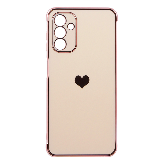 Pouzdro pro Samsung Galaxy A13 5G, Electro heart, růžové rose gold