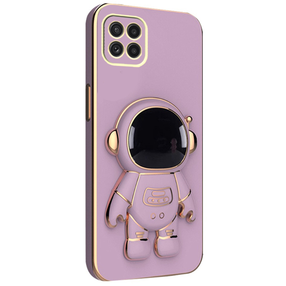 Pouzdro pro Samsung Galaxy A22 5G, Astronaut, fialové