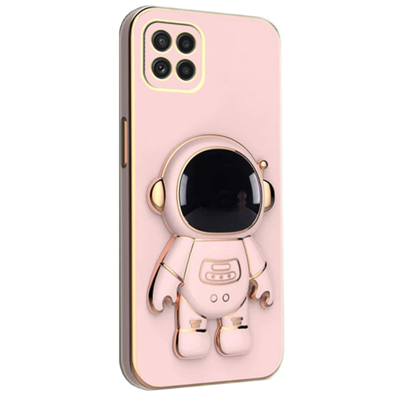 Pouzdro pro Samsung Galaxy A22 5G, Astronaut, růžové rose gold