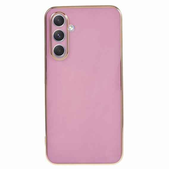 Pouzdro pro Samsung Galaxy A25 5G, Glamour CamShield, fialové + 9H sklo