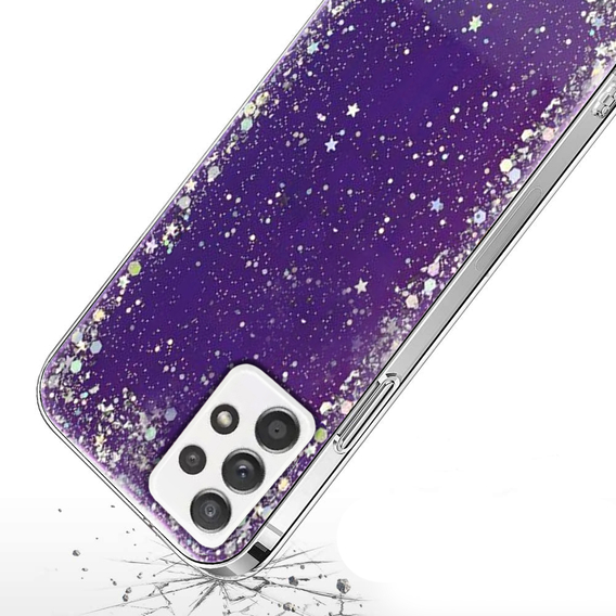 Pouzdro pro Samsung Galaxy A32 5G, Glittery, fialové