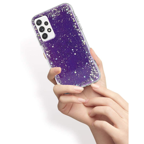 Pouzdro pro Samsung Galaxy A32 5G, Glittery, fialové