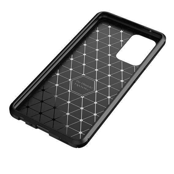 Pouzdro pro Samsung Galaxy A72 5G, Carbon Gel, černé