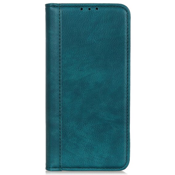 Pouzdro pro Samsung Galaxy S24, Wallet Litchi Leather, zelené