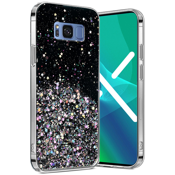 Pouzdro pro Samsung Galaxy S8+ Plus, Glittery, černé