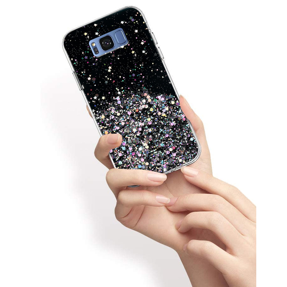 Pouzdro pro Samsung Galaxy S8+ Plus, Glittery, černé