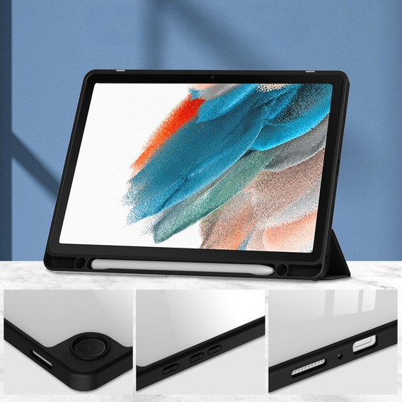 Pouzdro pro Samsung Galaxy Tab A9+, Smartcase Hybrid, se slotem na stylus, černé