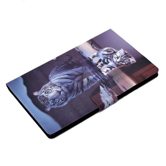 Pouzdro pro Samsung Galaxy Tab A9+ X210 / X215 / X216B, cat and tiger