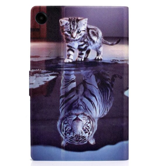 Pouzdro pro Samsung Galaxy Tab A9+ X210 / X215 / X216B, cat and tiger