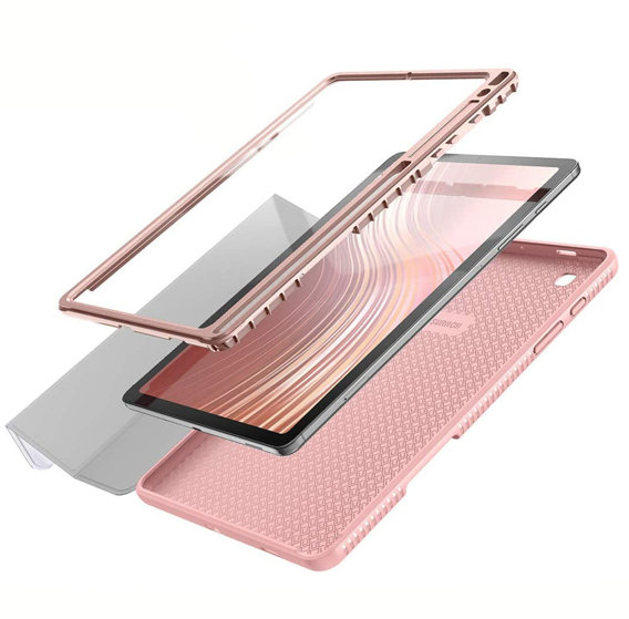 Pouzdro pro Samsung Galaxy Tab S6 Lite, Suritch Full Body Marble, růžové