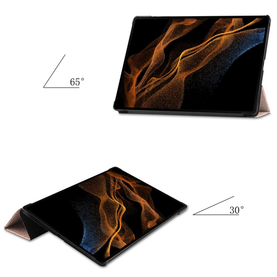 Pouzdro pro Samsung Galaxy Tab S9 Ultra, Smartcase, růžové rose gold