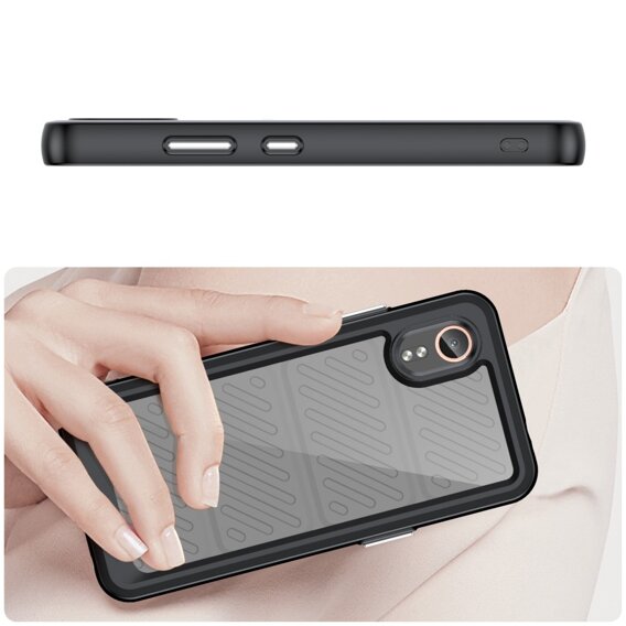 Pouzdro pro Samsung Galaxy Xcover 7, Fusion Hybrid, transparentní / černé