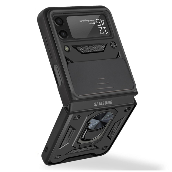 Pouzdro pro Samsung Galaxy Z Flip 4 5G, CamShield Slide, černé