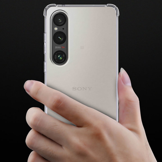 Pouzdro pro Sony Xperia 1 V, Dropproof, průhledné