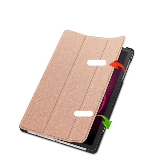 Pouzdro pro T Tablet 5G, Smartcase, růžové rose gold