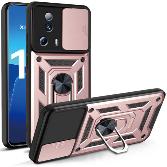 Pouzdro pro Xiaomi 13 Lite, CamShield Slide, růžové rose gold