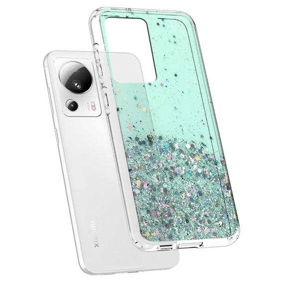 Pouzdro pro Xiaomi 13 Lite, Glittery, zelené