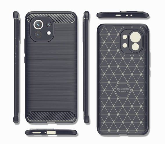 Pouzdro pro Xiaomi Mi 11, Carbon, modré