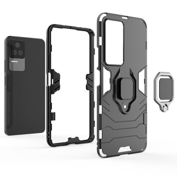 Pouzdro pro Xiaomi Poco F4 5G, Kickstand Ring, černé