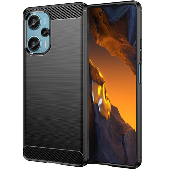 Pouzdro pro Xiaomi Poco F5 5G, Carbon, černé