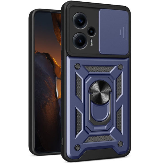 Pouzdro pro Xiaomi Poco F5, CamShield Slide, modré