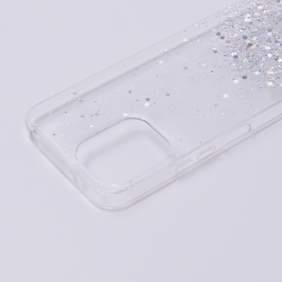 Pouzdro pro Xiaomi Redmi 12, Glittery, průhledné