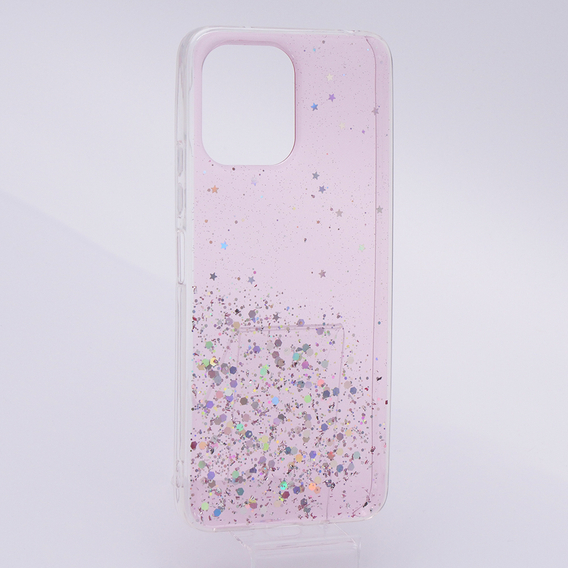 Pouzdro pro Xiaomi Redmi 12, Glittery, růžové