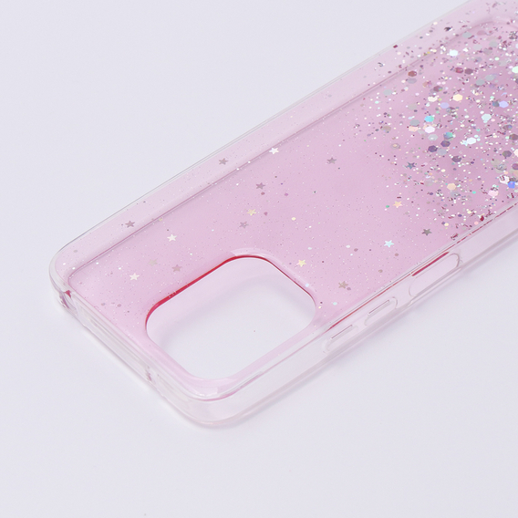 Pouzdro pro Xiaomi Redmi 12, Glittery, růžové