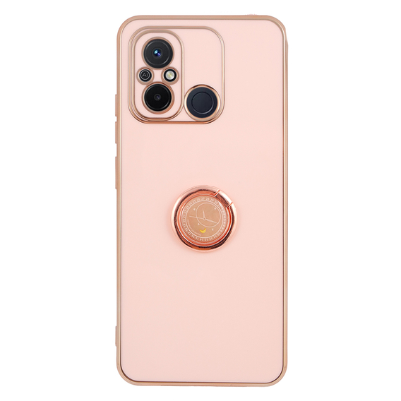 Pouzdro pro Xiaomi Redmi 12C, Electro Ring, růžové rose gold