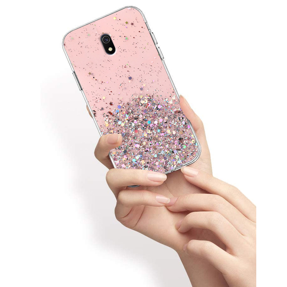 Pouzdro pro Xiaomi Redmi 8A, Glittery, růžové